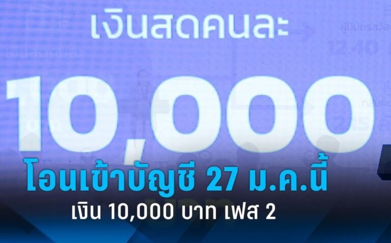 แจกเงิน 10000 ผู้สูงอายุ