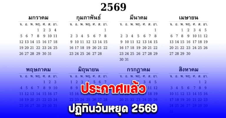 วันหยุดปีใหม่ 2569 ประกาศวันหยุดเพิ่ม 2 วัน กรณีพิเศษ รอรัฐบาล เคาะ
